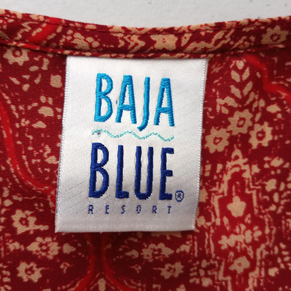 Baja Blue Geometric Print Tank Top Size M - Picture 4 of 7